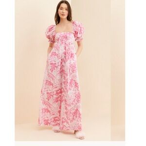 SELKIE Hamptons Wide Leg Jumpsuit